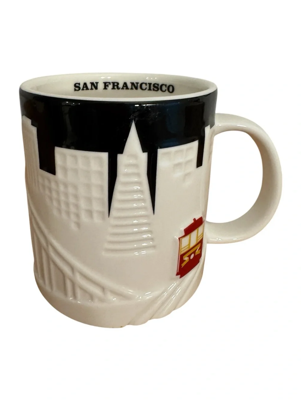 Starbucks | San Francisco Skyline Red Trolley Car Coffee Cup